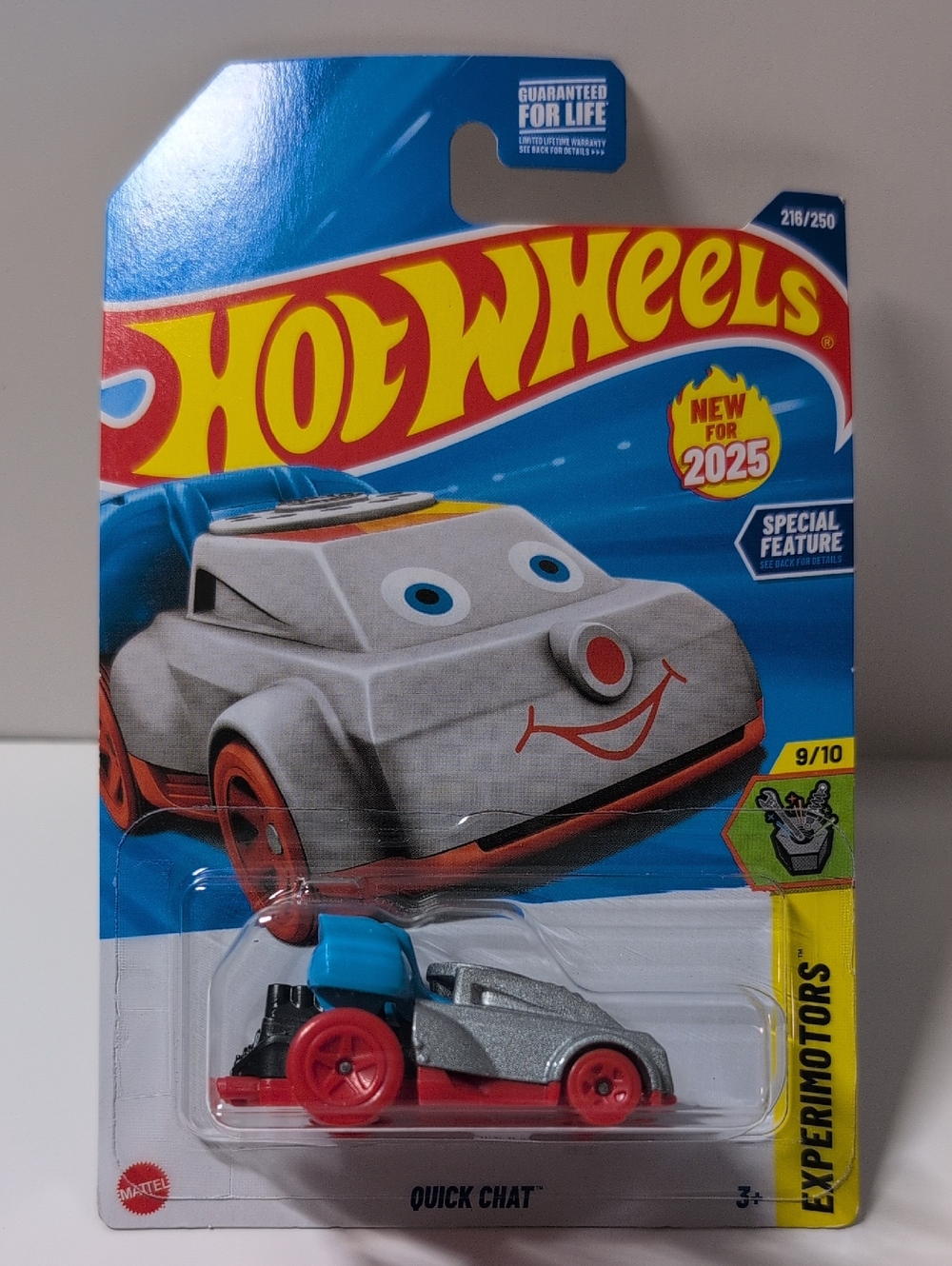 Hot Wheels Quick Chat Experimotors Gray Red 2025 Mattel NEW Ships Secure In Box
